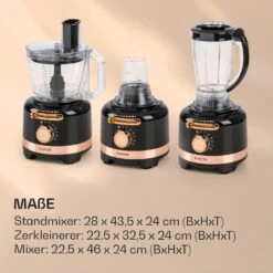 Luca Multifunktionsmixer 1000 W 3 L Stufenlose Geschwindigkeit 6 Modi -Haushaltsgeräte Geschäft 10035487 de 0007 logo