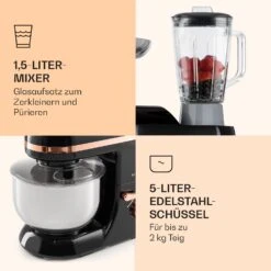 Lucia Elegance Küchenmaschine Mixer Fleischwolf 2000W BPA-frei -Haushaltsgeräte Geschäft 10035639 de 0006 logo