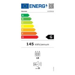 Bovella 18 Duo+ Zweizonen-Weinkühlschrank 50l 18 Fl. Glastür -Haushaltsgeräte Geschäft 10035696 energy label