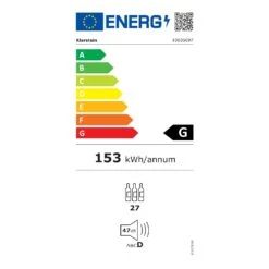 Bovella 27 Duo+ Zweizonen-Weinkühlschrank 74l 27 Fl. Glastür -Haushaltsgeräte Geschäft 10035697 energy label