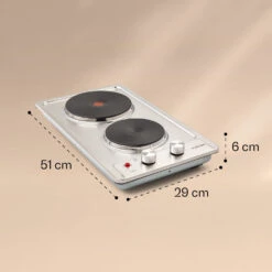 Appetito Domino Elektrokochfeld 2 Platten 3000 Watt Edelstahl -Haushaltsgeräte Geschäft 10035700 yy 0007 logo