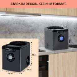 Icemeister 2G Eiswürfelmaschine 12kg/24h LC-Display Edelstahl -Haushaltsgeräte Geschäft 10035712 de 0006 usp