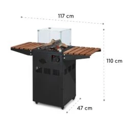 Flagranti Plus Gasheizstrahler 8kW Seitentische Edelstahl 6 -Haushaltsgeräte Geschäft 10035836 yy 0010 logo