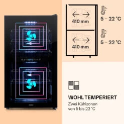 Shiraz 29 Duo Weinkühlschrank 2 Zonen 80L/29 Flaschen 5-22°C Touch 12 Shiraz 29 Duo Weinkühlschrank 2 Zonen 80L/29 Flaschen 5-22°C Touch -Haushaltsgeräte Geschäft 10035846 de 0003 logo