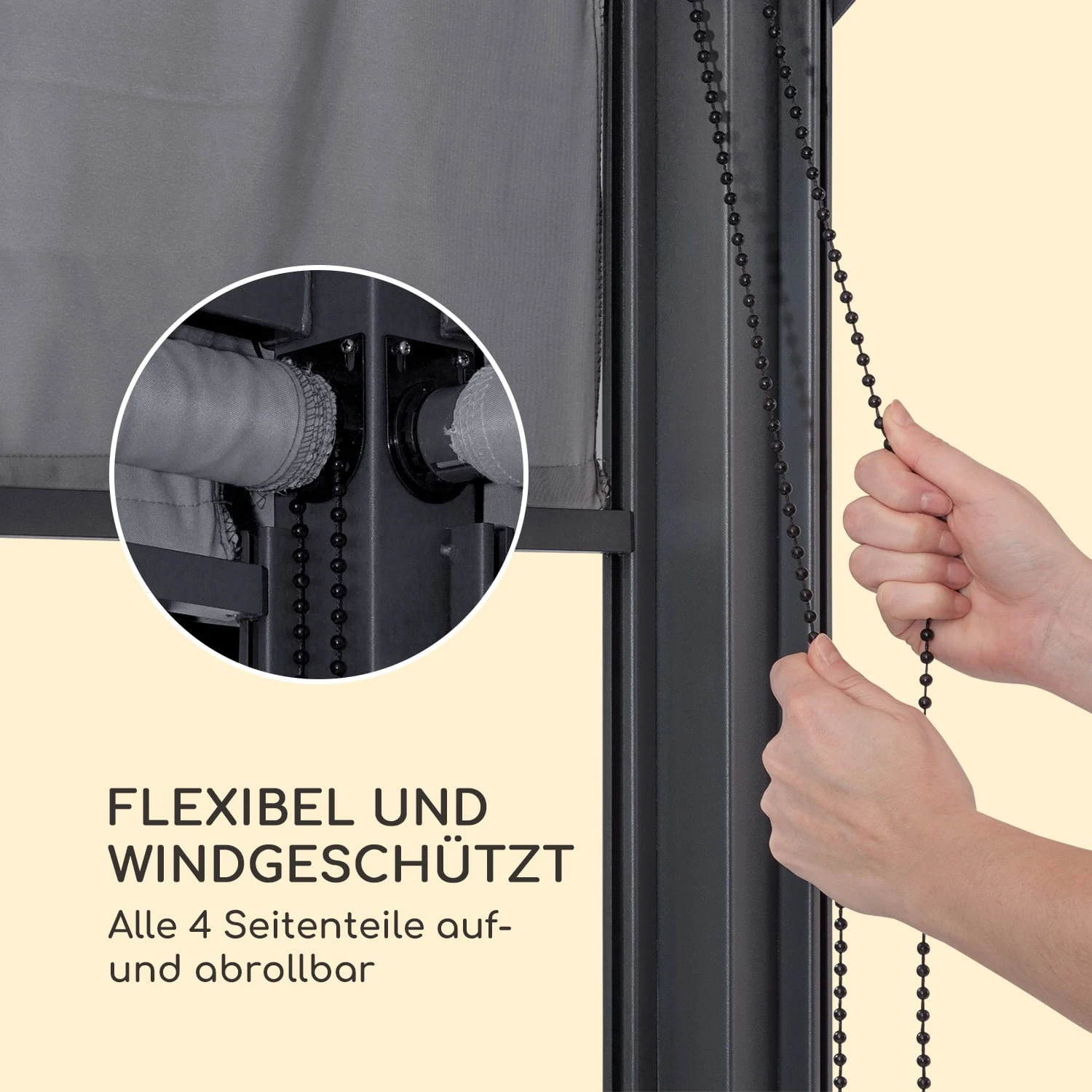 Grandezza Cortina Gartenpavillon 3x6m 4 Seitenteile 5 Grandezza Cortina Gartenpavillon 3x6m 4 Seitenteile – Bild 3