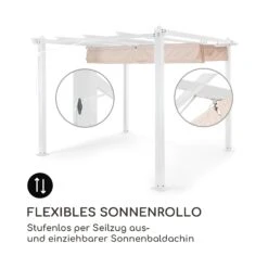 Pantheon Pergola Aluminiumkantrohr 3x3m 4 Eckpfosten Wasserabweisend -Haushaltsgeräte Geschäft 10035876 de 0004 logo
