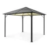 Pantheon Solid Sky Ambient Solar Pavillon Mit Grauem Dach 3x3m Polycarbonat Aluminium -Haushaltsgeräte Geschäft 10035899 yy 0001 titel