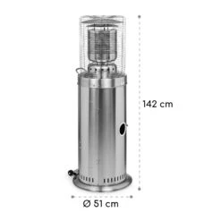 Heatwave Gasheizstrahler 10 KW (728 G/h) Bodenrollen Schutzcover Piezozündung -Haushaltsgeräte Geschäft 10035957 yy 0008 logo