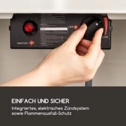 Goldflame Terrassenheizstrahler Gasheizer 11,2 KW Temperglas Mobil Edelstahl -Haushaltsgeräte Geschäft 10035962 de 0003 logo