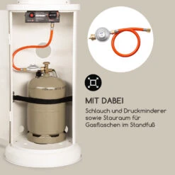 Goldflame Terrassenheizstrahler Gasheizer 11,2 KW Temperglas Mobil Edelstahl -Haushaltsgeräte Geschäft 10035962 de 0005 logo