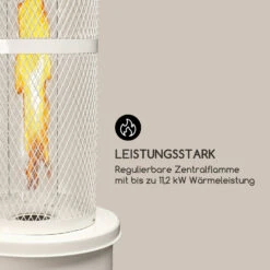 Goldflame Terrassenheizstrahler Gasheizer 11,2 KW Temperglas Mobil Edelstahl -Haushaltsgeräte Geschäft 10035962 de 0007 logo
