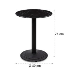 Patras Pearl Bistro-Tisch Jugendstil Marmor Ø 60 Cm H 75 Cm Gusseisern -Haushaltsgeräte Geschäft 10035978 yy 0008 logo