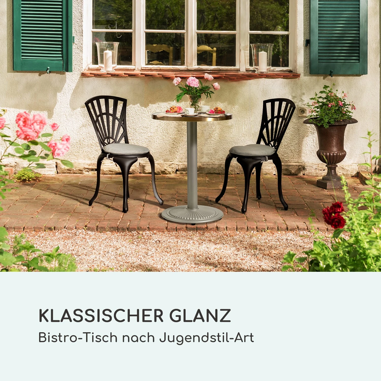 Patras Jewel Marmor-Tisch Jugendstil Ø: 57,5 Cm H: 75 Cm Gusseiserner Standfuß 4 Patras Jewel Marmor-Tisch Jugendstil Ø: 57,5 Cm H: 75 Cm Gusseiserner Standfuß – Bild 2