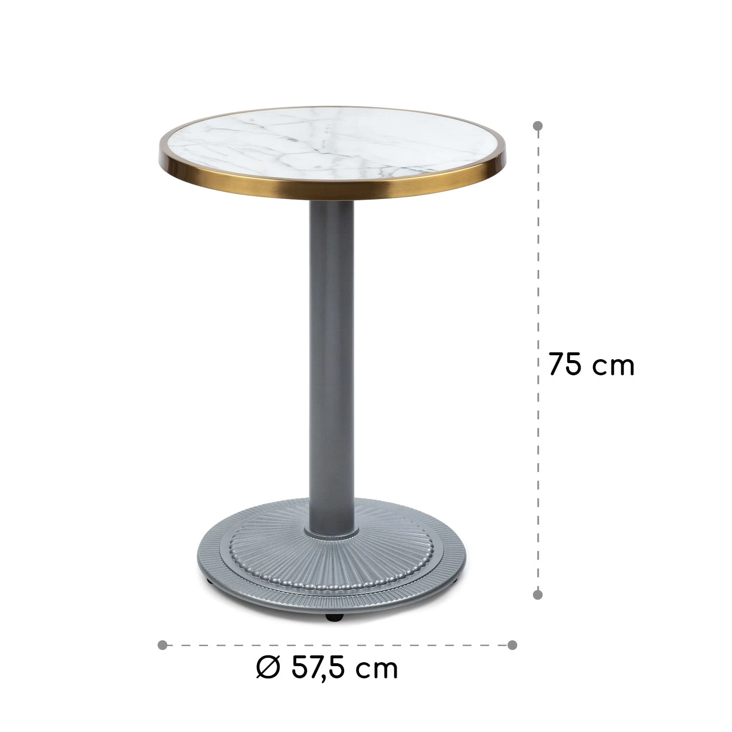 Patras Jewel Marmor-Tisch Jugendstil Ø: 57,5 Cm H: 75 Cm Gusseiserner Standfuß 10 Patras Jewel Marmor-Tisch Jugendstil Ø: 57,5 Cm H: 75 Cm Gusseiserner Standfuß – Bild 8