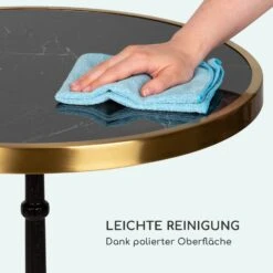 Patras Lux Bistro-Tisch Mit Dreifuß Marmortisch Ø: 57,5 Cm Höhe: 72 Cm -Haushaltsgeräte Geschäft 10035984 de 0004 logo