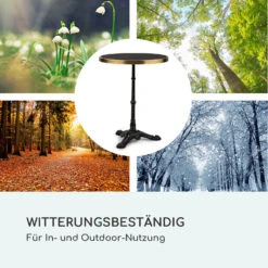 Patras Lux Bistro-Tisch Mit Dreifuß Marmortisch Ø: 57,5 Cm Höhe: 72 Cm -Haushaltsgeräte Geschäft 10035984 de 0007 logo