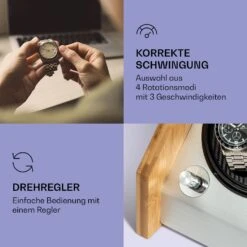 Garonne 2 Uhrenbeweger 1 Drehteller 2 Uhren 3 Speeds 4 Modi Bambus -Haushaltsgeräte Geschäft 10036041 de 0003 logo