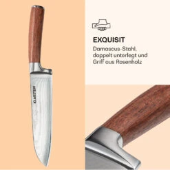 Kishiko Messerset Damaszener-Stahl 3-teilig Extra Scharf Rosenholz -Haushaltsgeräte Geschäft 10036060 de 0005 logo