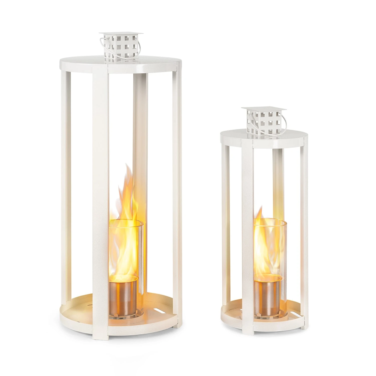 Fiamme Cilindro Ethanol-Laterne 2-Set Edelstahl-Brenner 0,3 Liter 4 H Brenndauer 3 Fiamme Cilindro Ethanol-Laterne 2-Set Edelstahl-Brenner 0,3 Liter 4 H Brenndauer