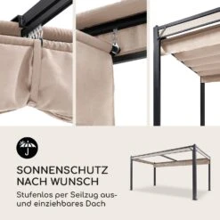 Pantheon Cortina Pergola Ersatzdach 200 G/m² Polyester-Tuch 3x4 M Inkl. Seilzug -Haushaltsgeräte Geschäft 10036118 de 0003 logo