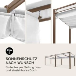 Pantheon Cortina Pergola Ersatzdach 200 G/m² Polyester-Tuch 3x6 M Inkl. Seilzug -Haushaltsgeräte Geschäft 10036132 de 0003 logo