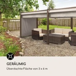 Pantheon Cortina Pergola Ersatzdach 200 G/m² Polyester-Tuch 3x6 M Inkl. Seilzug -Haushaltsgeräte Geschäft 10036132 de 0004 logo
