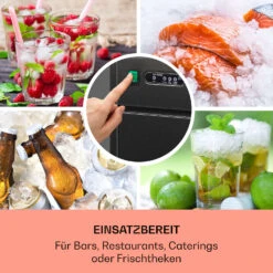 Powericer XL Eiswürfelmaschine 20 Kg/Tag 145 Watt -Haushaltsgeräte Geschäft 10036152 de 0003 usp