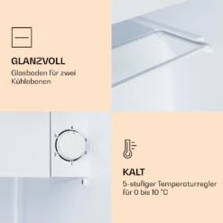 CoolArt 45L Mini-Kühlschrank EEK F Gefrierfach 1,5l Designtür -Haushaltsgeräte Geschäft 10036183 de 0005 logo
