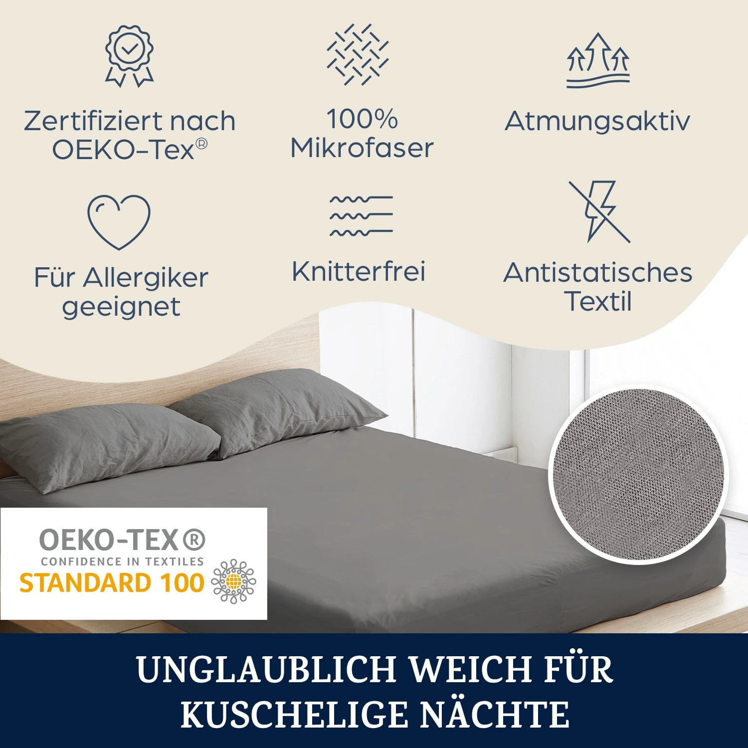 Soft Wonder-Edition Spannbettlaken 90-100 X 200 Cm Mikrofaser 4 Soft Wonder-Edition Spannbettlaken 90-100 X 200 Cm Mikrofaser – Bild 2