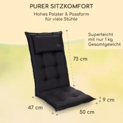 Sylt Polsterauflage Sesselauflage Kopfkissen Polyester 50x120x9cm -Haushaltsgeräte Geschäft 10036544 de 0005 usp