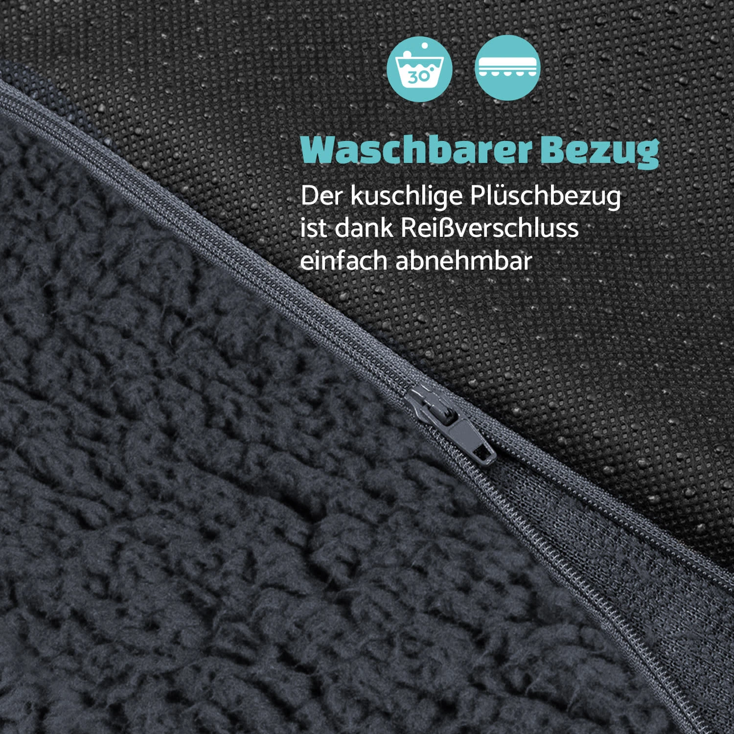 Luna Hundebett Waschbar Orthopädisch Rutschfest Memory-Schaum Größe L 7 Luna Hundebett Waschbar Orthopädisch Rutschfest Memory-Schaum Größe L – Bild 5