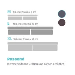 Hundebett Hundematte | Waschbar | Orthopädisch | Rutschfest | Atmungsaktiv | Klappbar Memory-Schaum | Größe L (100 X 10 X 70 Cm) -Haushaltsgeräte Geschäft 10037570 de 0007 logo