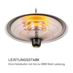 Heizsporn Deckenheizstrahler 60,5 Cm (Ø) LED-Lampe Fernbedienung -Haushaltsgeräte Geschäft 10037732 de 0003 logo