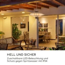 Heizsporn Deckenheizstrahler 60,5 Cm (Ø) LED-Lampe Fernbedienung -Haushaltsgeräte Geschäft 10037732 de 0004 logo