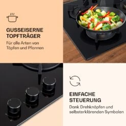 Goldflame 3 Gaskochfeld 3-flammig Messing-Brenner Glaskeramik -Haushaltsgeräte Geschäft 10037805 de 0003 logo