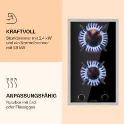 Goldflame Domino Prime Gaskochfeld 2-flammig Messing-Brenner Glaskeramik 12 Goldflame Domino Prime Gaskochfeld 2-flammig Messing-Brenner Glaskeramik -Haushaltsgeräte Geschäft 10037806 de 0004 logo