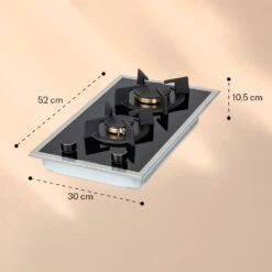 Goldflame Domino Prime Gaskochfeld 2-flammig Messing-Brenner Glaskeramik 15 Goldflame Domino Prime Gaskochfeld 2-flammig Messing-Brenner Glaskeramik -Haushaltsgeräte Geschäft 10037806 yy 0007 logo