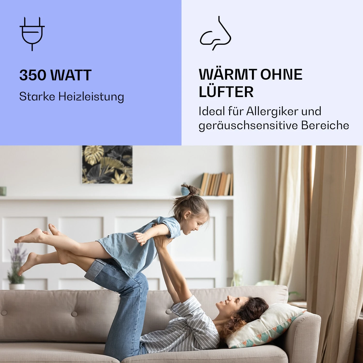 Wonderwall Air Art Smart Infrarotheizung Schwarze Blume 60x60cm 350W 7 Wonderwall Air Art Smart Infrarotheizung Schwarze Blume 60x60cm 350W – Bild 5