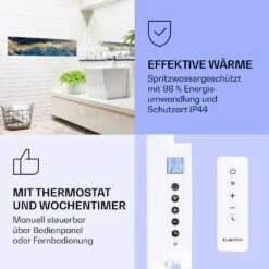 Wonderwall Air Art Smart Infrarotheizung Blauer Marmor 120x30cm 350W -Haushaltsgeräte Geschäft 10037850 de 0004 logo