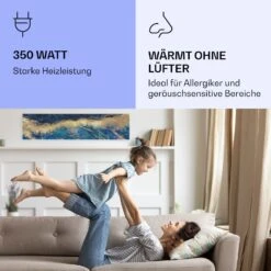 Wonderwall Air Art Smart Infrarotheizung Blauer Marmor 120x30cm 350W -Haushaltsgeräte Geschäft 10037850 de 0005 logo