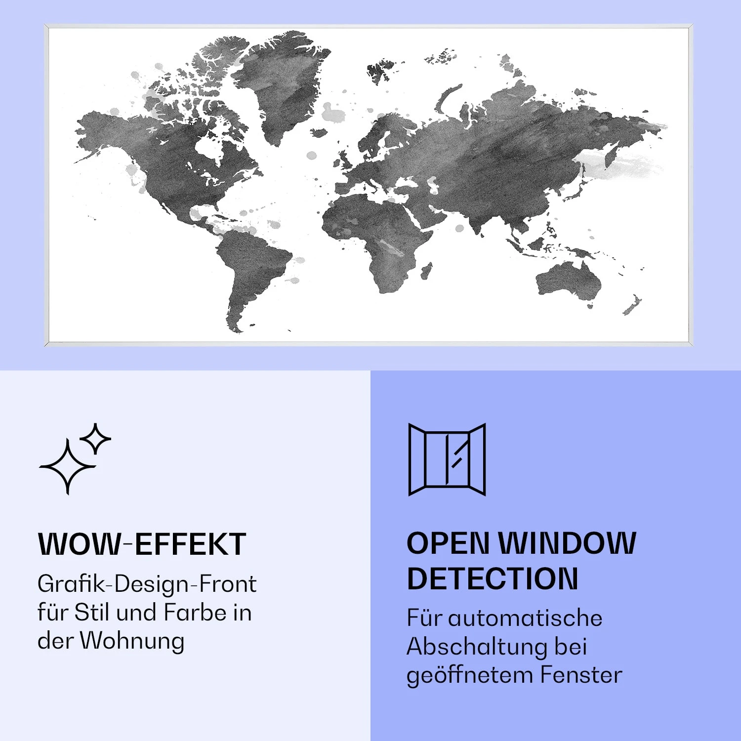 Wonderwall Air Art Smart Infrarotheizung Schwarze Karte 120x60cm 700W 8 Wonderwall Air Art Smart Infrarotheizung Schwarze Karte 120x60cm 700W – Bild 6