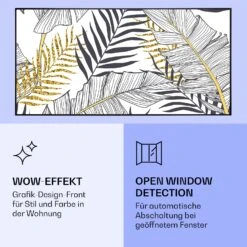 Wonderwall Air Art Smart Infrarotheizung Blatt 120x60cm 700W -Haushaltsgeräte Geschäft 10037917 de 0006 logo