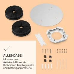 Skyfall Smart Inselabzugshaube Ø45cm Umluft 402m³/h LED -Haushaltsgeräte Geschäft 10037973 de 0006 logo