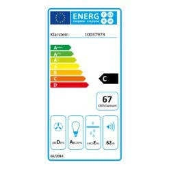 Skyfall Smart Inselabzugshaube Ø45cm Umluft 402m³/h LED -Haushaltsgeräte Geschäft 10037973 energy label
