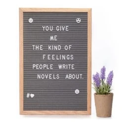 Buchstabentafel 30 X 45 Cm 340 Buchstaben & Symbole Aufhängevorrichtung