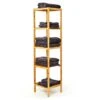 Regal Mehrzweckregal 5 Etagen 34x140x33cm (BxHxT) Kombinierbar Bambus -Haushaltsgeräte Geschäft 10038086 yy 0001 titel