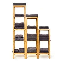 Regal Mehrzweckregal 5 Etagen 34x140x33cm (BxHxT) Kombinierbar Bambus -Haushaltsgeräte Geschäft 10038086 yy 0006 logo