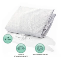 Dreieckiges Sonnensegel 3x3x3 M Polyester Luftdurchlässig -Haushaltsgeräte Geschäft 10038200 de 0005 logo