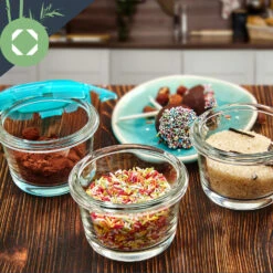 Babygläser 6er-Set Bunte Deckel Luftdichter Verschluss Geschmacksecht -Haushaltsgeräte Geschäft 10038298 yy 0007 logo