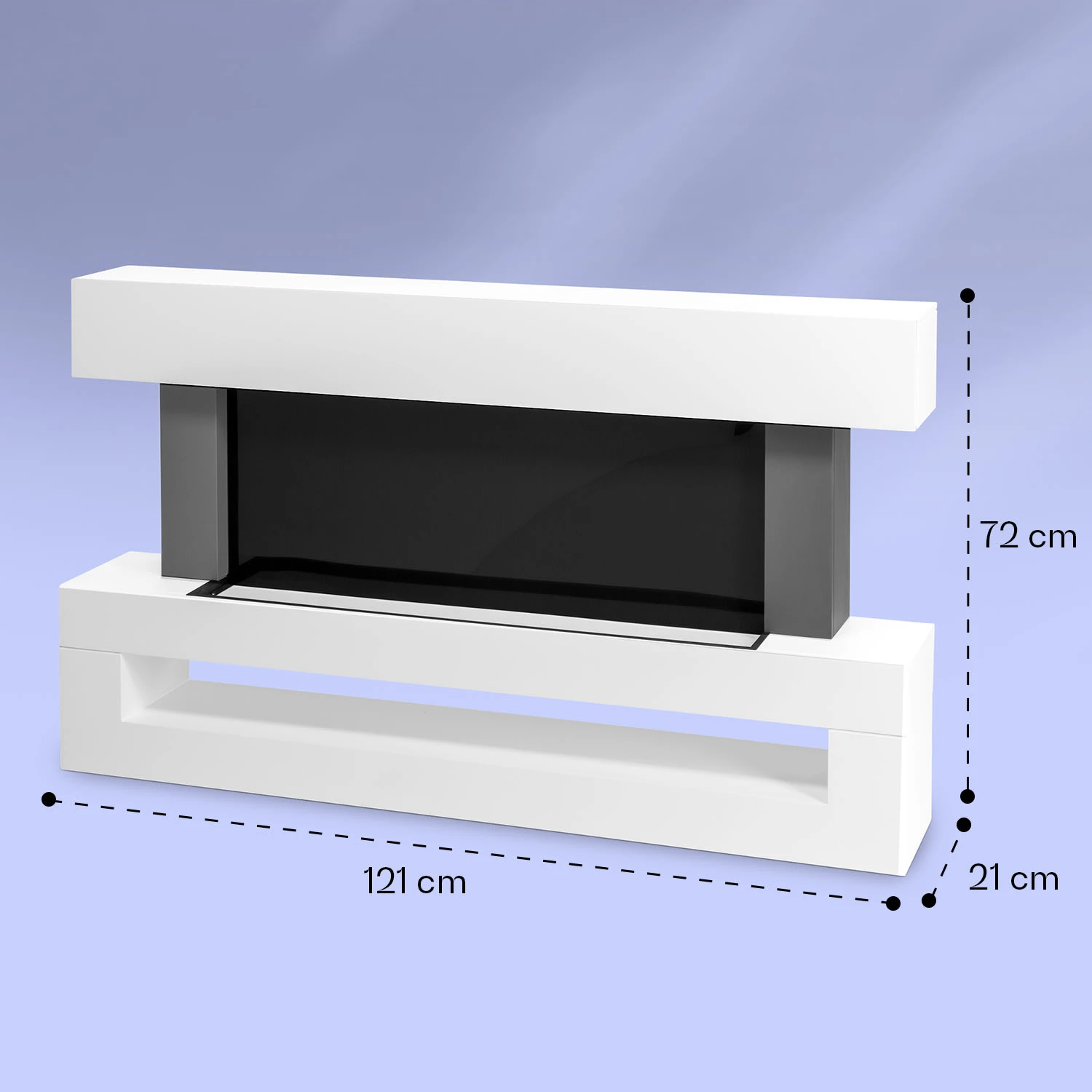 Studio Light & Fire 3 Smart Kamin 1000/2000W MDF WiFi-Steuerung 9 Studio Light & Fire 3 Smart Kamin 1000/2000W MDF WiFi-Steuerung – Bild 7